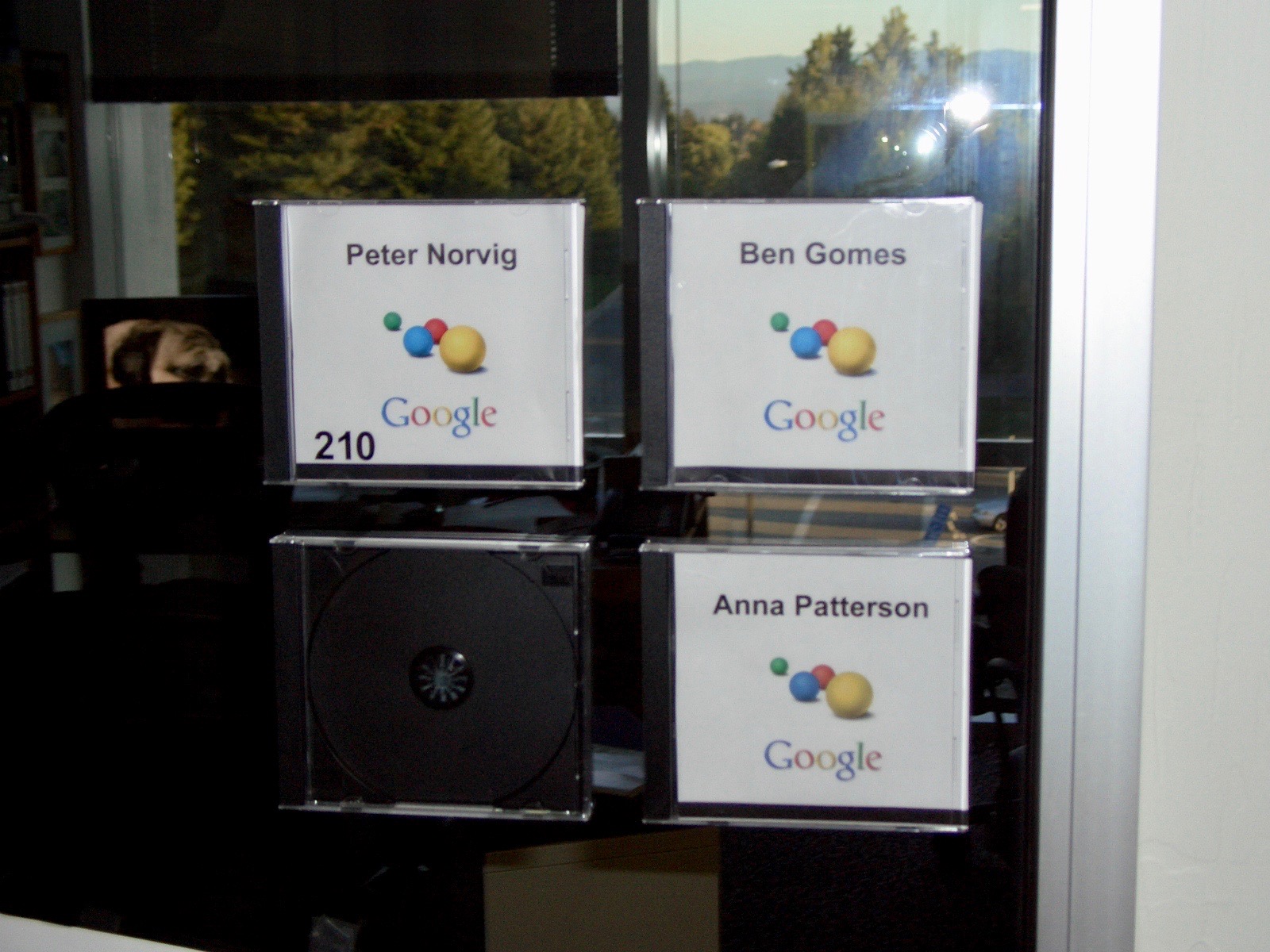 Peter Norvig's shared office