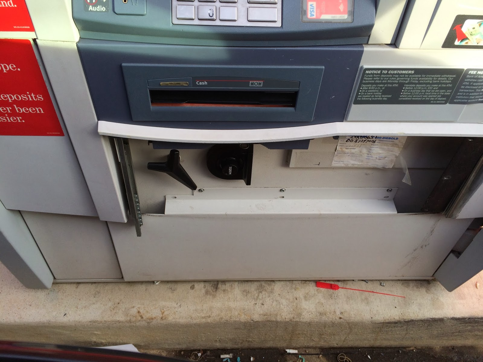 Kaba Lock on an ATM
