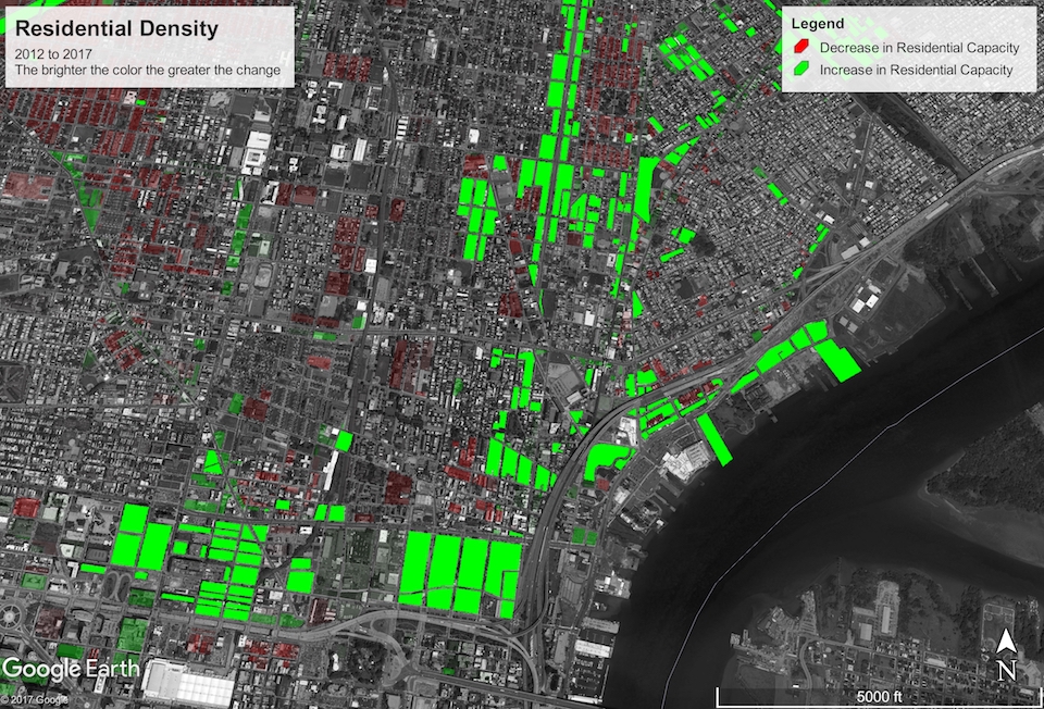 Residential Density Changes